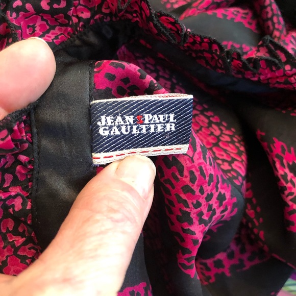 Jean Paul Gaultier blouse black and pink - Picture 4 of 6